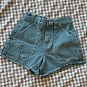 PacSun High-Waisted Teal Shorts